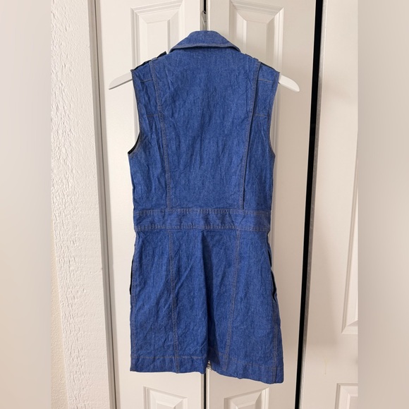 DERAK LAM 10 CROSBY Intermix
Blue Denim Sleeveless Dress - Picture 6 of 6